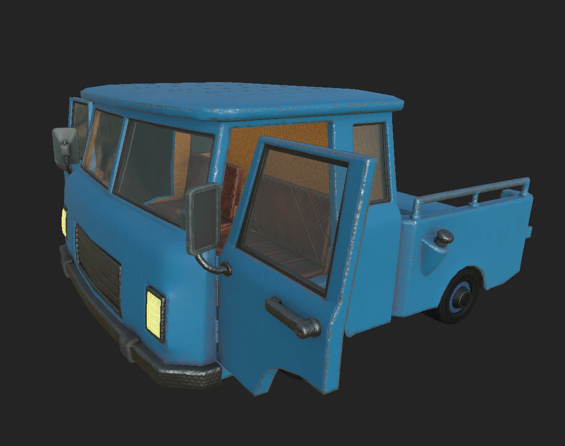 truck tadpole 3D Model .c4d .max .obj .3ds .fbx .stl .blend 