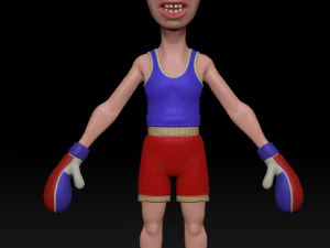 ボクサー漫画 1 3Dモデル