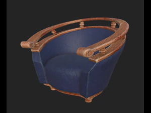 fotel rysunkowy 411 Model 3D