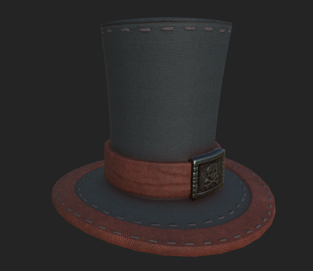 magicians hat 3D Model .c4d .max .obj .3ds .fbx .stl .blend 