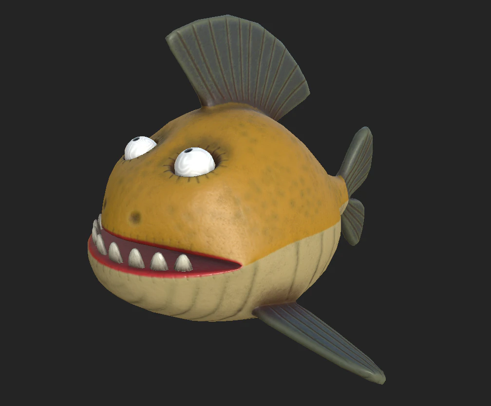 fish c55 3D Model .c4d .max .obj .3ds .fbx .stl .blend 