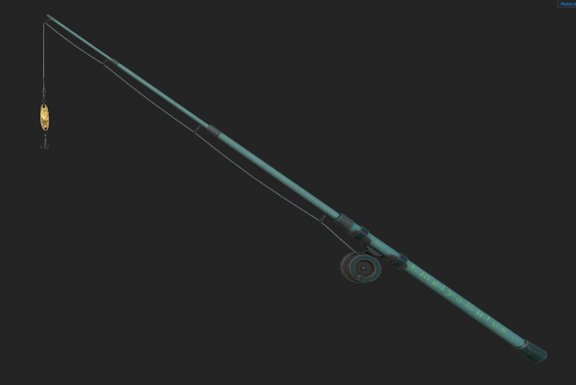 fishing rod Free 3D Model in Other 3DExport