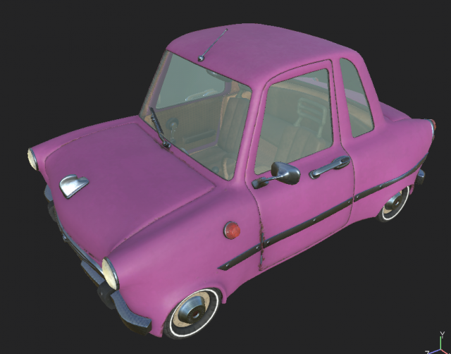 car 551 3D Model .c4d .max .obj .3ds .fbx .stl .blend 