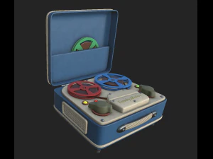 retro magnetofon Model 3D