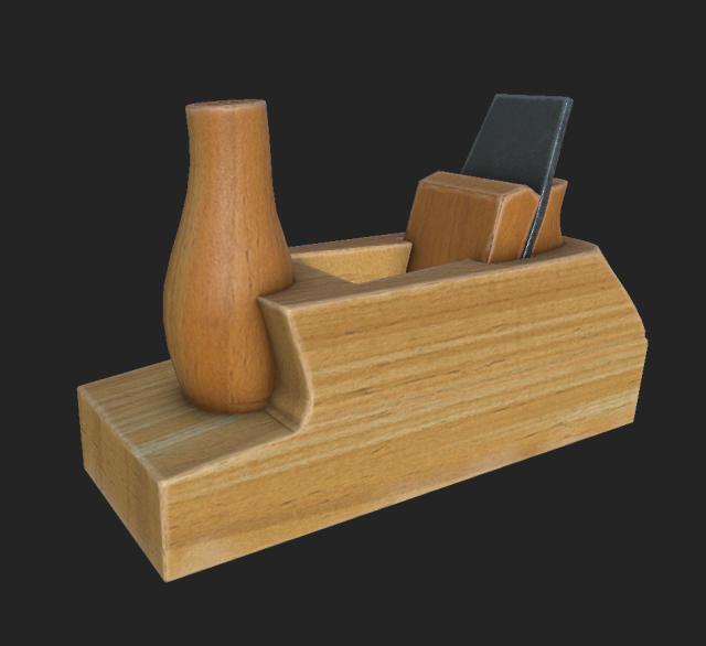 wood plane Modelo 3D .c4d .max .obj .3ds .fbx .stl .blend 