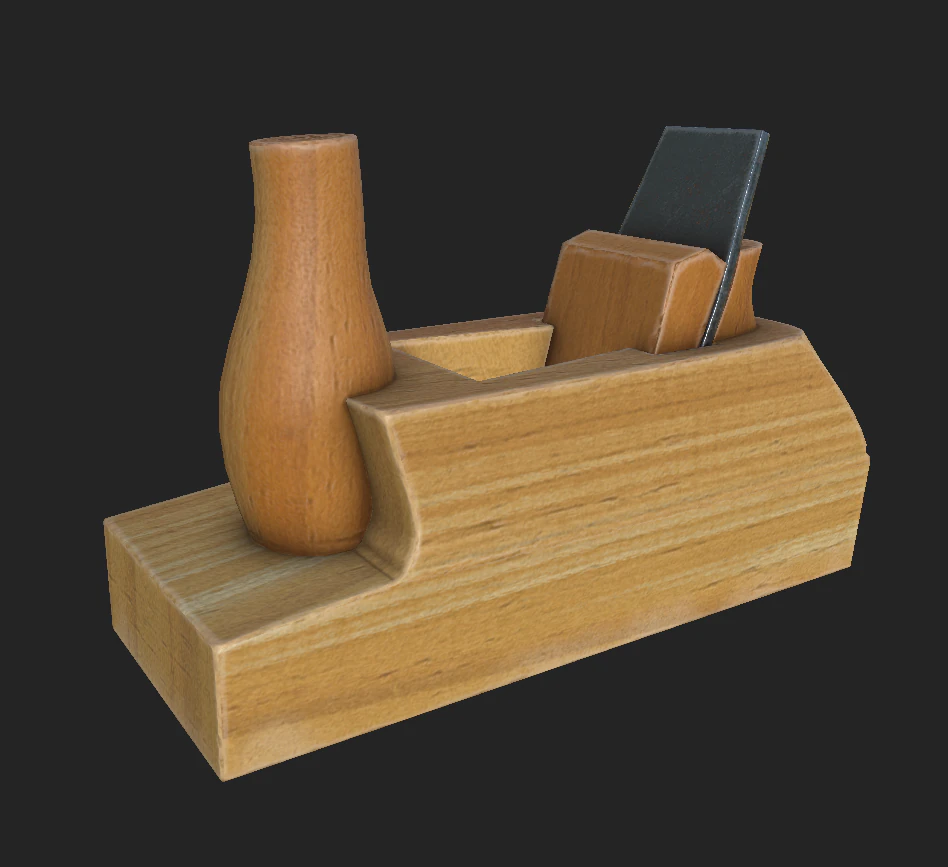 avi&atilde;o de madeira Modelo 3D .c4d .max .obj .3ds .fbx .stl .blend 