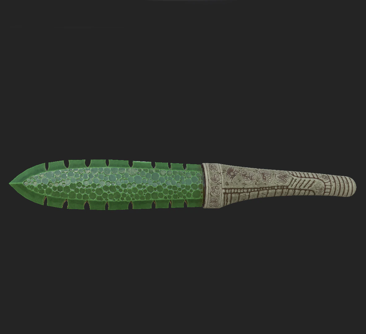 ritual knife mayan 3D Model .c4d .max .obj .3ds .fbx .stl .blend 