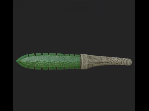 coltello rituale maya Modello 3D
