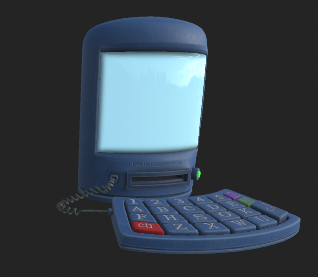 computer cartoon 1 Model 3D .c4d .max .obj .3ds .fbx .stl .blend 