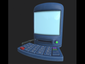 computer cartoon 1 Model 3D