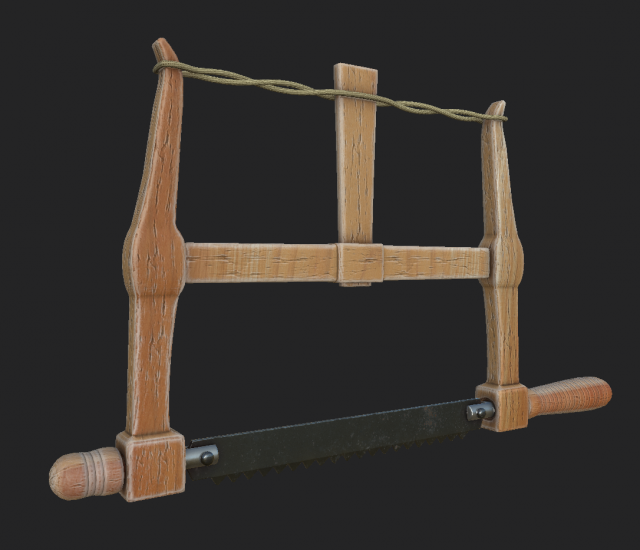 hacksaw 1 3D 模型 .c4d .max .obj .3ds .fbx .stl .blend 