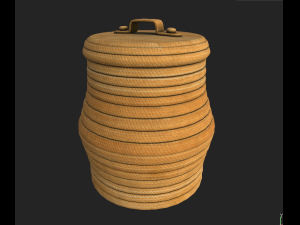 egyptian basket 3D Model