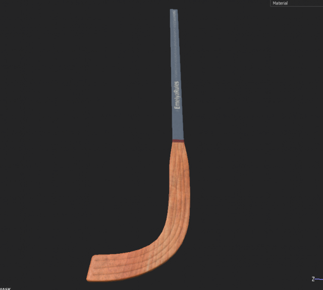 hockey stick Model 3D .c4d .max .obj .3ds .fbx .stl .blend 