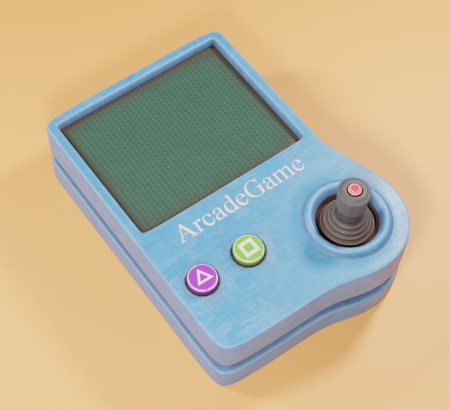 game console 2 3D 모델 .c4d .max .obj .3ds .fbx .stl .blend 