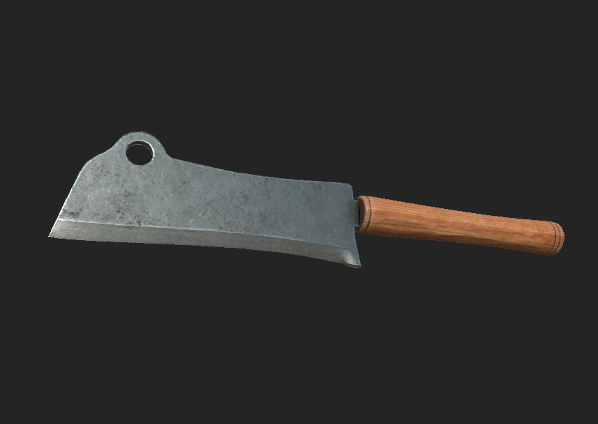 battle cleaver 3D Model .c4d .max .obj .3ds .fbx .stl .blend 