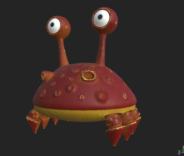 creature 02 3D Model .c4d .max .obj .3ds .fbx .stl .blend 