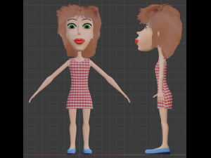 girl - monster 3D Model