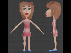 girl - monster 3D Model
