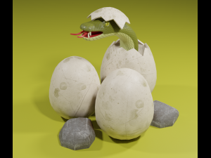 snake eggs 3D Model