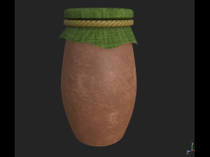 горшок с вареньем 3D Модель