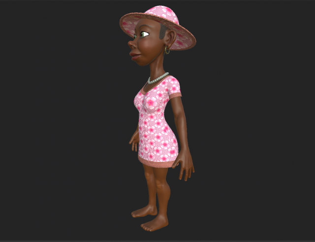 woman ruby Modelo 3D .c4d .max .obj .3ds .fbx .stl .blend 