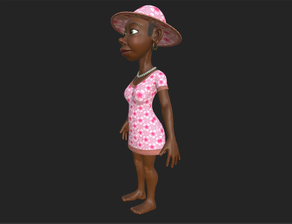 woman ruby 3D Model .c4d .max .obj .3ds .fbx .stl .blend 