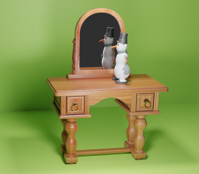dressing table Modelo 3D .c4d .max .obj .3ds .fbx .stl .blend 