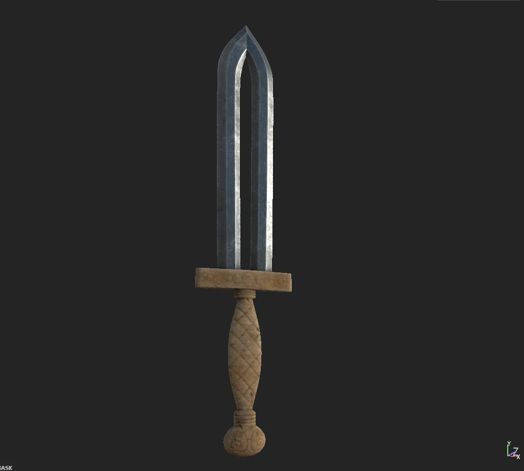 sword 572 3D Model .c4d .max .obj .3ds .fbx .stl .blend 