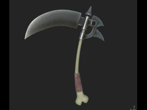 falce da battaglia 2 Modello 3D
