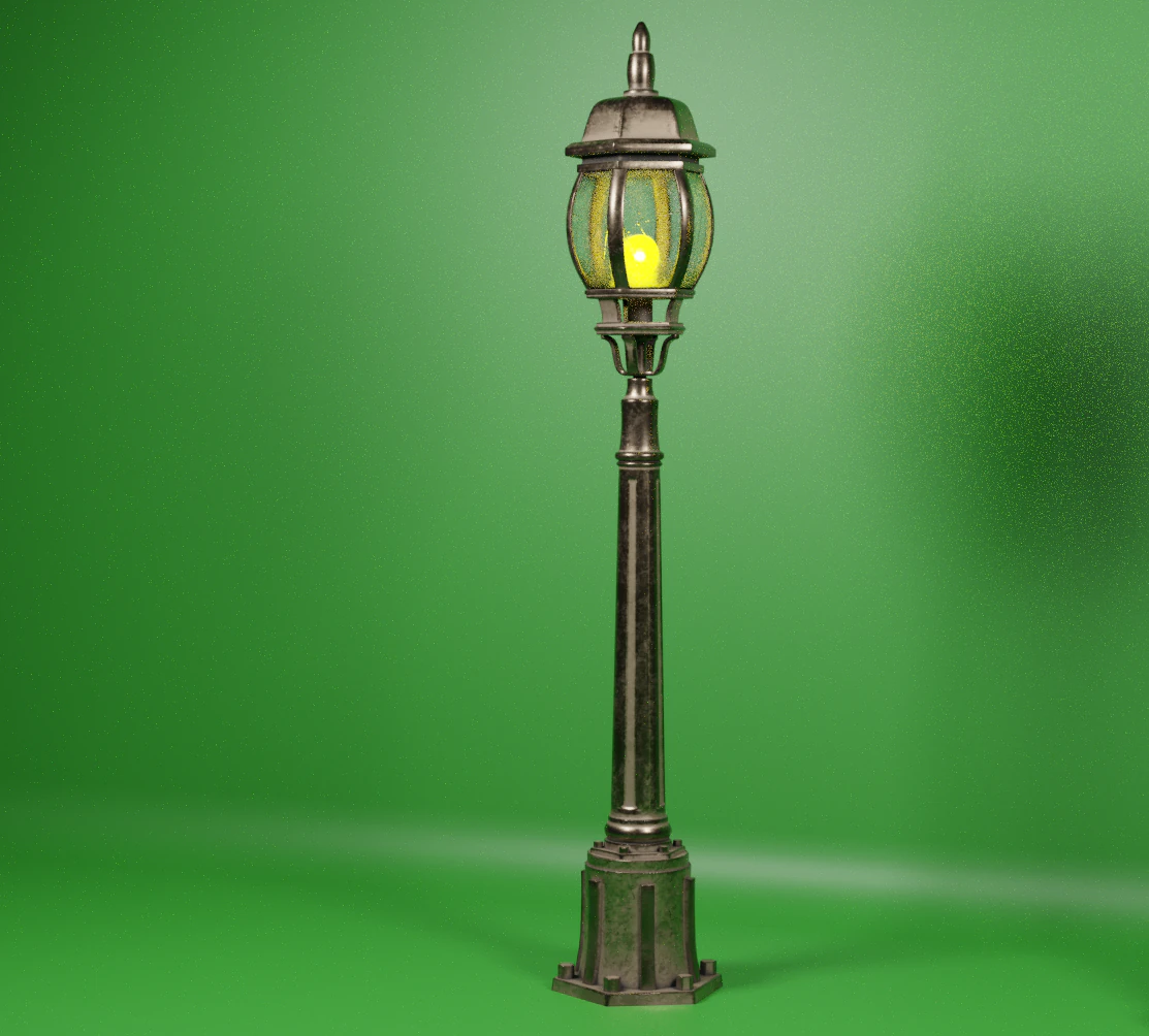 street lamp 55 3D Model .c4d .max .obj .3ds .fbx .stl .blend