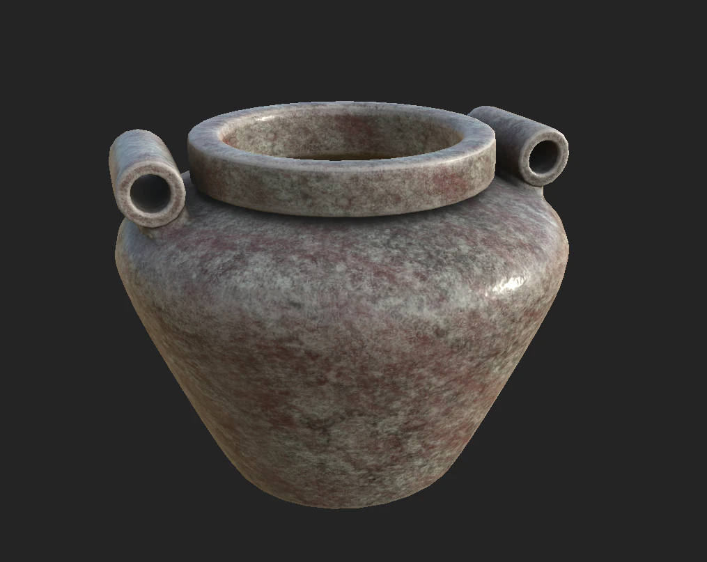 Diorit-Vase 3D Modell .c4d .max .obj .3ds .fbx .stl .blend 