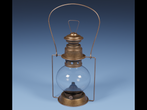 kerosene lamp 2 Model 3D