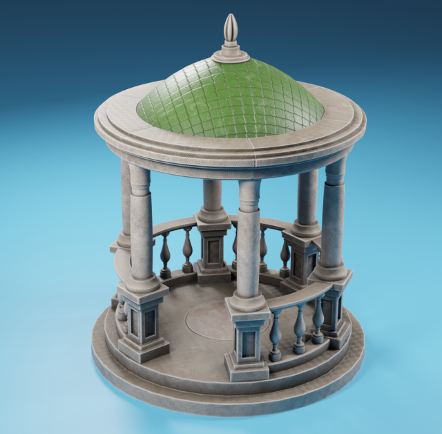 rotunda 1 3D Модель .c4d .max .obj .3ds .fbx .stl .blend 