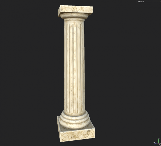 column 1600 3D Model .c4d .max .obj .3ds .fbx .stl .blend 