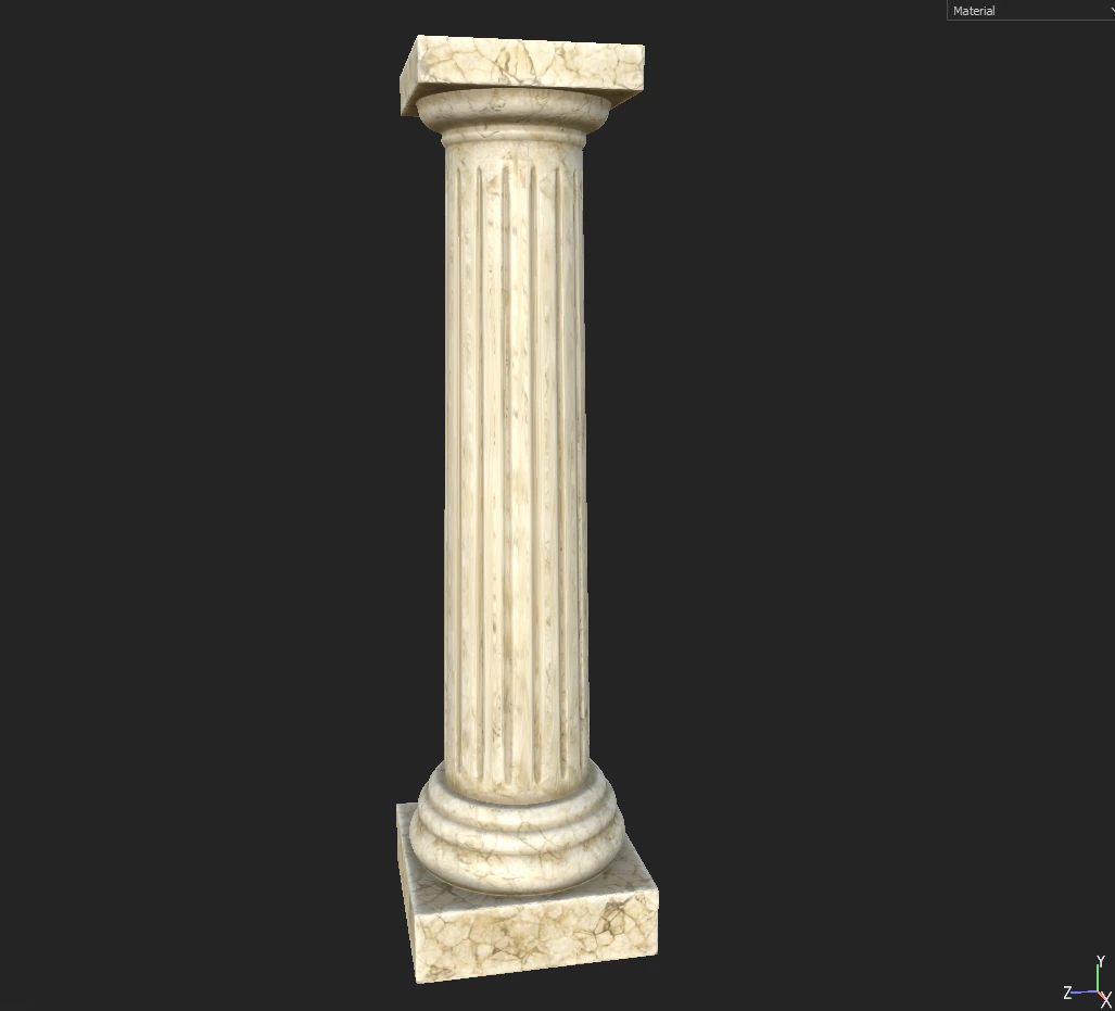 column 1600 3D Model .c4d .max .obj .3ds .fbx .stl .blend