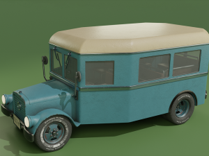 Retro Bus 5 3D Models