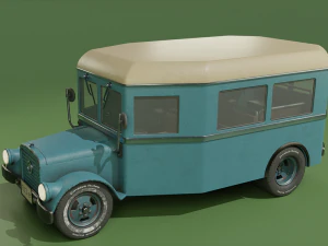 Autobus retro 5 Model 3D
