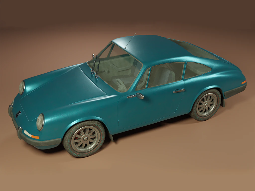 Sport Car P01 3D Model .c4d .max .obj .3ds .fbx .stl .blend 