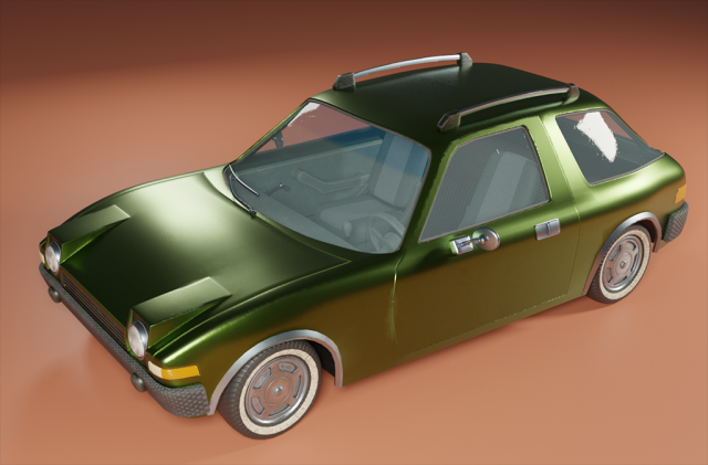 AMC Pacer 70 Modelo 3D .c4d .max .obj .3ds .fbx .stl .blend 