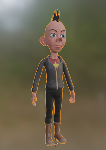 Punk z1 3D Model .c4d .max .obj .3ds .fbx .stl .blend 