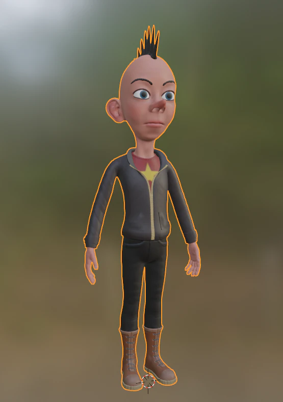 Punk z1 3D Model .c4d .max .obj .3ds .fbx .stl .blend 