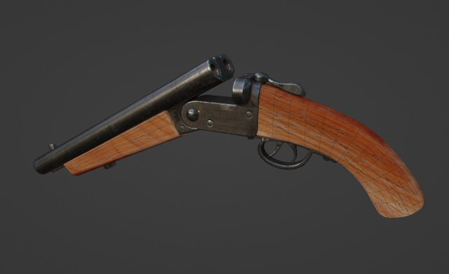 Shotgun 2023 3D Model .c4d .max .obj .3ds .fbx .stl .blend 