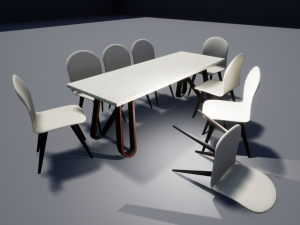 furniture-sofa-table-chair 3D मॉडल