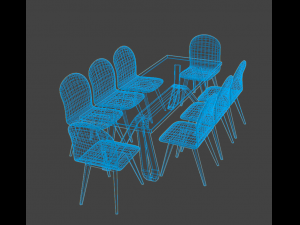 furniture-sofa-table-chair 3D मॉडल