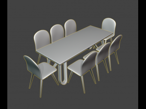furniture-sofa-table-chair 3D मॉडल