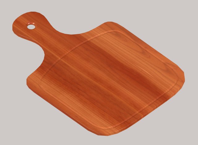 Wooden chopping board Modelo 3D .c4d .max .obj .3ds .fbx .stl .blend 