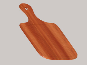 Wooden chopping board Modelo 3D
