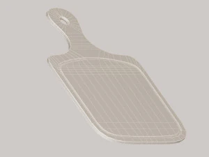 Wooden chopping board 3D Model