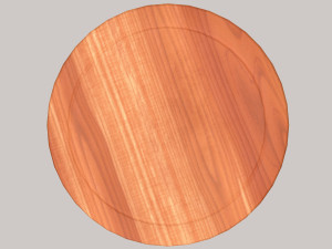 Wooden chopping board Modelo 3D