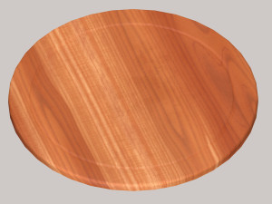 Wooden chopping board 3D Model